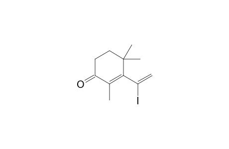 3-(1-Iodoethenyl)-2,4,4-trimethylcyclohex-2-en-1-one