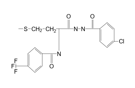 1-(p-chlorobenzoyl)-2-[N-(alpha,alpha,alpha-trifluoro-p-toluoyl)methionyl]hydrazine