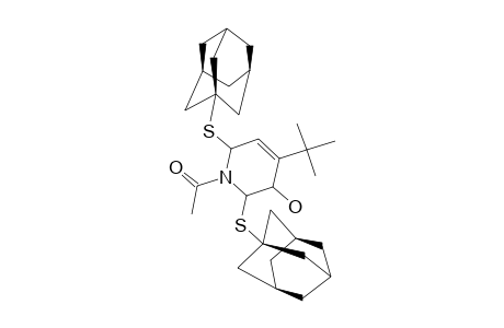 1-ACETYL-2,6-DI-(1-ADAMANTYL-THIO)-4-TERT.-BUTYL-3-HYDROXY-1,2,3,6-TETRAHYDRO-PYRIDINE;(ROTAMER-#2)