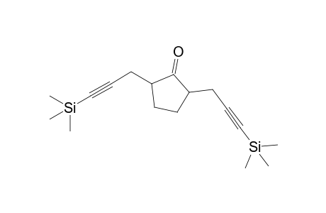 2,5-BIS-(3'-TRIMETHYLSILYLPROP-2'-YNYL)-CYCLOPENTANONE;MAJOR-ISOMER