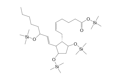 .alpha.-7-(2-(3-(trimethylsiloxy)-octa-1(E)-enyl)-3,5-di(trimethylsiloxy)cyclopentyl)hepta-5(Z)-enoic acid trimethylsilyl ester