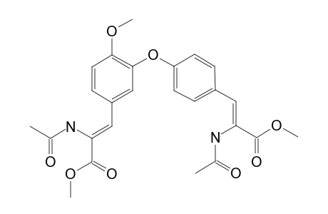 (Z)-2-acetamido-3-[4-[5-[(Z)-2-acetamido-3-keto-3-methoxy-prop-1-enyl]-2-methoxy-phenoxy]phenyl]acrylic acid methyl ester