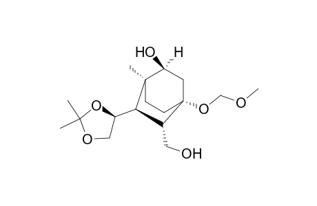 (1S,2S,4R,5S.6R,4'S)-5-Hydroxymethyl-4-methoxymethoxy-1-methyl-6-(2',2'-dimethyl-1',3'-dioxolan-4'-yl)bicxyclo[2.2.2]octane-2-ol