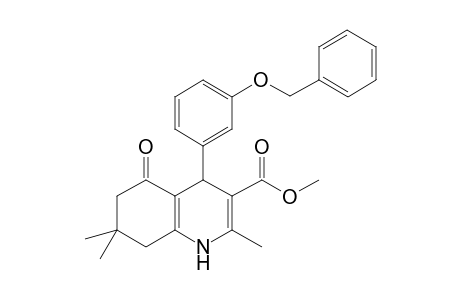 3-quinolinecarboxylic acid, 1,4,5,6,7,8-hexahydro-2,7,7-trimethyl-5-oxo-4-[3-(phenylmethoxy)phenyl]-, methyl ester