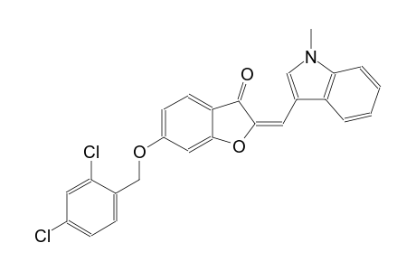 3(2H)-benzofuranone, 6-[(2,4-dichlorophenyl)methoxy]-2-[(1-methyl-1H-indol-3-yl)methylene]-, (2E)-