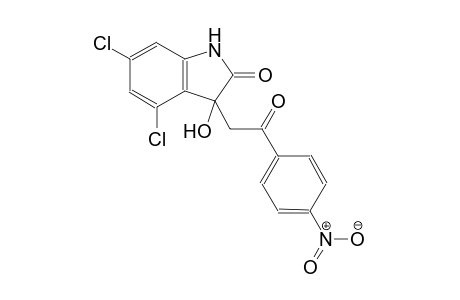 4,6-dichloro-3-hydroxy-3-[2-(4-nitrophenyl)-2-oxoethyl]-1,3-dihydro-2H-indol-2-one