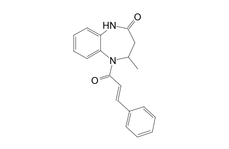 4-Methyl-5-[(E)-1-oxo-3-phenylprop-2-enyl]-3,4-dihydro-1H-1,5-benzodiazepin-2-one