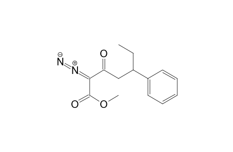 Methyl 2-diazo-3-oxo-5-phenylheptanoate