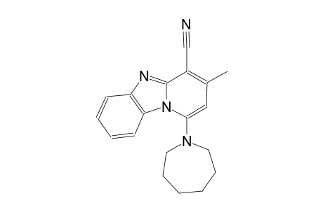 1-hexahydro-1H-azepin-1-yl-3-methylpyrido[1,2-a]benzimidazole-4-carbonitrile