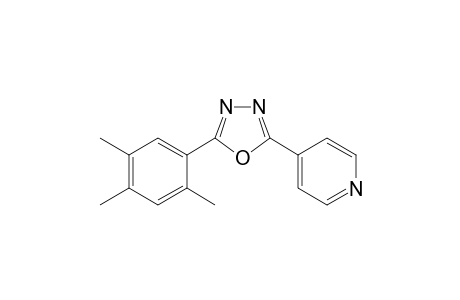 2-(4-PYRIDYL)-5-(2,4,5-TRIMETHYLPHENYL)-1,3,4-OXADIAZOLE