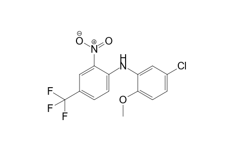 N-(5-Chloro-2-methoxyphenyl)-N-[2-nitro-4-(trifluoromethyl)phenyl]amine