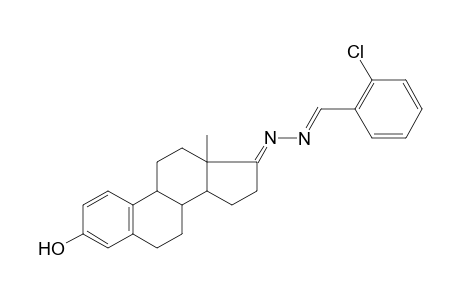 (17E)-17-[(E)-(2-chlorobenzylidene)hydrazono]-13-methyl-7,8,9,11,12,14,15,16-octahydro-6H-cyclopenta[a]phenanthren-3-ol