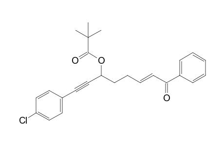 [(E)-1-[2-(4-chlorophenyl)ethynyl]-6-oxo-6-phenyl-hex-4-enyl] 2,2-dimethylpropanoate