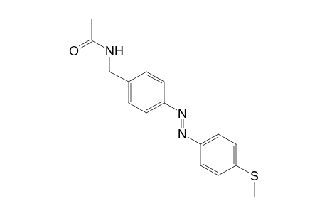 N-{p-{[p-(methylthio)phenyl]azo}benzyl}acetamide