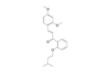 2,4-Dimethoxy-2'-(3-methylbutyl)oxychalcone (isomer 2)