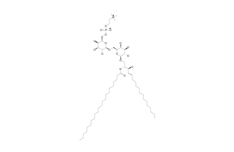 #3;N-DOCOSANOYL-1-O-[6-O-(2-TRIMETHYLAMMONIOETHOXY)-PHOSPHINATE-BETA-D-GALACTOPYRANOSYL-(1->6)-BETA-D-GALACTOPYRANOSYL]-(4E)-OCTADECASPHINGENINE