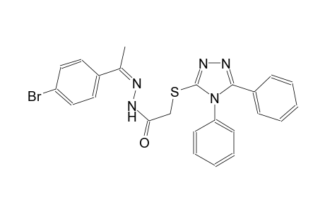 acetic acid, [(4,5-diphenyl-4H-1,2,4-triazol-3-yl)thio]-, 2-[(Z)-1-(4-bromophenyl)ethylidene]hydrazide