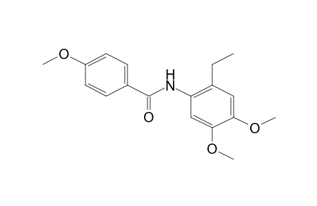 Benzamide, 4-methoxy-N-(2'-ethyl-4',5'-dimethoxypropyl)-