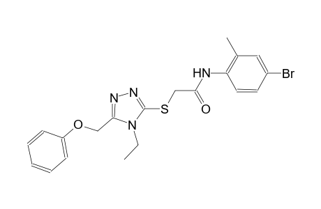 N-(4-bromo-2-methylphenyl)-2-{[4-ethyl-5-(phenoxymethyl)-4H-1,2,4-triazol-3-yl]sulfanyl}acetamide
