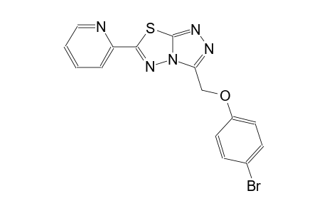 [1,2,4]triazolo[3,4-b][1,3,4]thiadiazole, 3-[(4-bromophenoxy)methyl]-6-(2-pyridinyl)-