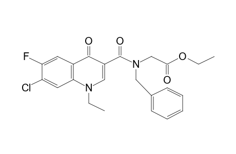 [Benzyl-(7-chloro-1-ethyl-6-fluoro-4-oxo-1,4-dihydroquinoline-3-carbonyl)amino]acetic acid, ethyl ester