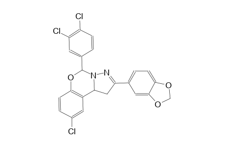 2-(1,3-benzodioxol-5-yl)-9-chloro-5-(3,4-dichlorophenyl)-1,10b-dihydropyrazolo[1,5-c][1,3]benzoxazine