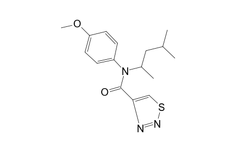 N-(1,3-dimethylbutyl)-1,2,3-thiadiazole-4-carbox-p-anisidide