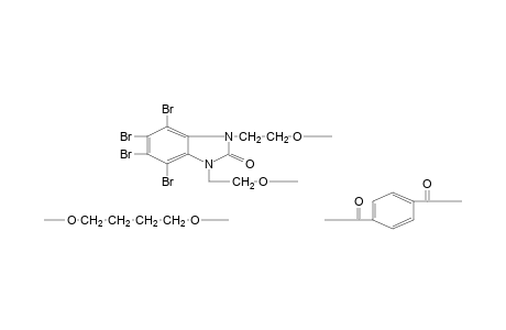 Copolyester from 1,3-di(2'-hydroxyethylene)tetrabromobenzimidazolone-2, 1,4-dihydroxybutylene, and terephthalic acid