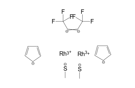 rhodium(III) dicyclopenta-2,4-dien-1-ide dimethanethiolate perfluorobut-2-ene-2,3-diide