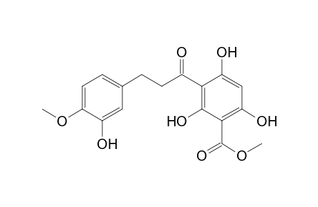 1-(2,4,6-Trihydroxy-5-(methoxycarbonyl)phenyl)-3-(3-hydroxy-4-methoxyphenyl)propanone