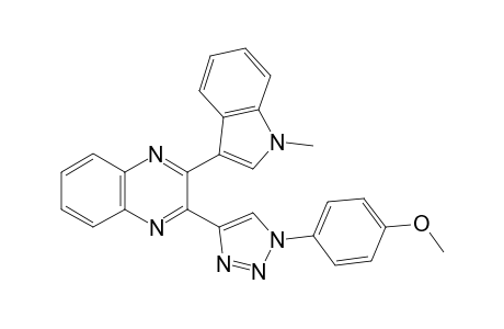 2-(1-(4-Methoxyphenyl)-1H-1,2,3-triazol-4-yl)-3-(1-methyl-1H-indol-3-yl)quinoxaline