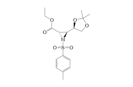 ETHYL-(2S,3R,4'S)-(-)-(2',2'-DIMETHYL-1',3'-DIOXOLAN-4'-YL)-1-TOSYLAZIRIDINE-2-CARBOXYLATE