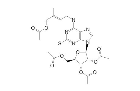 (2R,3R,4R,5R)-2-(6-((E)-4-acetoxy-3-methylbut-2-enylamino)-2-(methylthio)-9H-purin-9-yl)-5-(acetoxymethyl)tetrahydrofuran-3,4-diyl diacetate