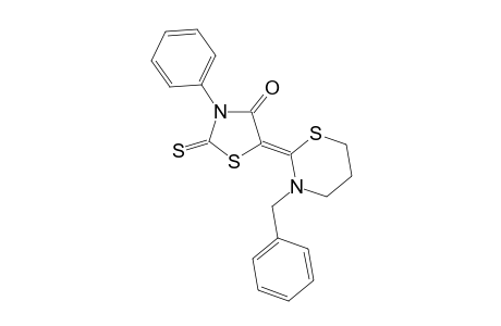 3-Benzyl-2-(4'-oxo-3'-phenyl-2'-thioxo-1',3'-thiazolidin-5'-ylidene)-tetrahydro-2H-(1,3)-thiazine