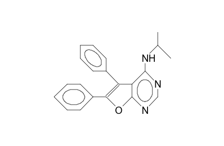 5,6-Diphenyl-N-isopropyl-furo(2,3-)dipyrimidin-4-amine