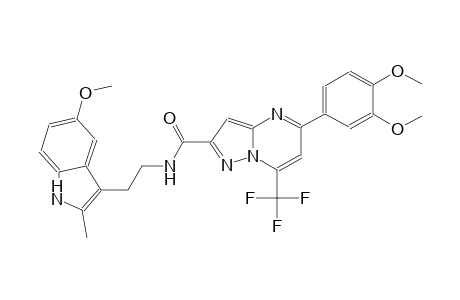 5-(3,4-dimethoxyphenyl)-N-[2-(5-methoxy-2-methyl-1H-indol-3-yl)ethyl]-7-(trifluoromethyl)-2-pyrazolo[1,5-a]pyrimidinecarboxamide