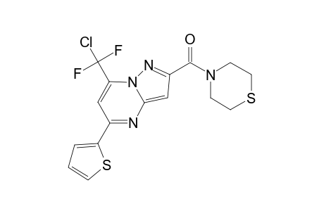 [7-[chloranyl-bis(fluoranyl)methyl]-5-thiophen-2-yl-pyrazolo[1,5-a]pyrimidin-2-yl]-thiomorpholin-4-yl-methanone