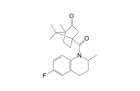 4-(6-fluoro-2-methyl-3,4-dihydro-2H-quinoline-1-carbonyl)-1,7,7-trimethyl-norbornan-2-one