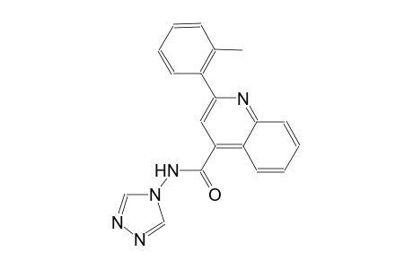 2-(2-methylphenyl)-N-(4H-1,2,4-triazol-4-yl)-4-quinolinecarboxamide