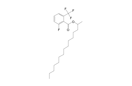 2-Fluoro-6-trifluoromethylbenzoic acid, 2-pentadecyl ester