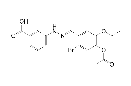 3-{(2E)-2-[4-(acetyloxy)-2-bromo-5-ethoxybenzylidene]hydrazino}benzoic acid