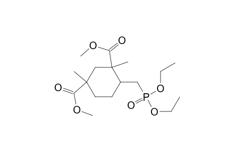 Dimethyl 4-(diethoxyphosphorylmethyl)-1,3-dimethylcyclohexane-1,3-dicarboxylate