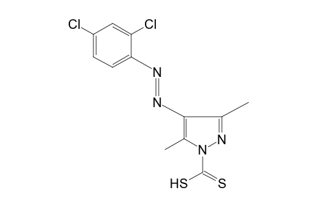 4-[(2,4-dichlorophenyl)azo]-3,5-dimethylpyrazole-1-carbodithioic acid