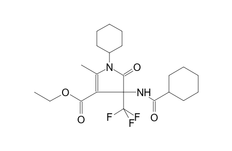 Ethyl 1-cyclohexyl-4-[(cyclohexylcarbonyl)amino]-2-methyl-5-oxo-4-(trifluoromethyl)-4,5-dihydro-1H-pyrrole-3-carboxylate