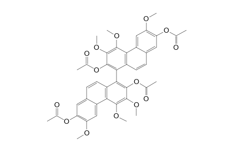 2,2',7,7'-TETRAACETOXY-3,3',4,4',6,6'-HEXAMETHOXY-1,1'-BIPHENANTHRYL