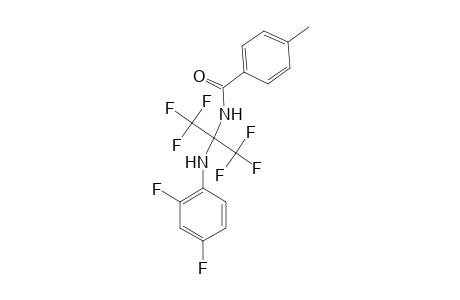 N-[1-(2,4-difluoroanilino)-2,2,2-trifluoro-1-(trifluoromethyl)ethyl]-4-methyl-benzamide