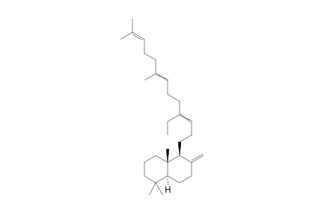 (4aS,5S,8aS)-5-(4-ethyl-8,12-dimethyl-trideca-3,7,11-trienyl)-1,1,4a-trimethyl-6-methylene-decalin