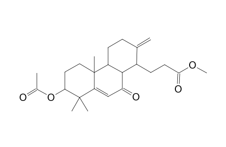 1,2,3,4,4a,5,6,7,8,8a,9-Dodecahydrophenanthren-9-one, 2-acetoxy-7-methylene-1,1,4a-trimethyl-8-(2-methoxycarbonylethyl)-