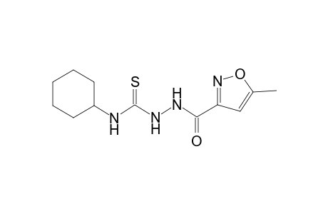 N-cyclohexyl-2-[(5-methyl-3-isoxazolyl)carbonyl]hydrazinecarbothioamide