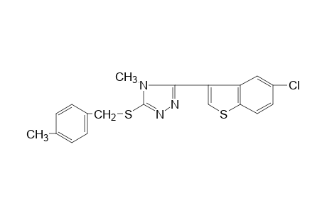3-(5-chlorobenzo[b]thien-3-yl)-4-methyl-5-[(p-methylbenzyl)thio]-4H-1,2,4-triazole
